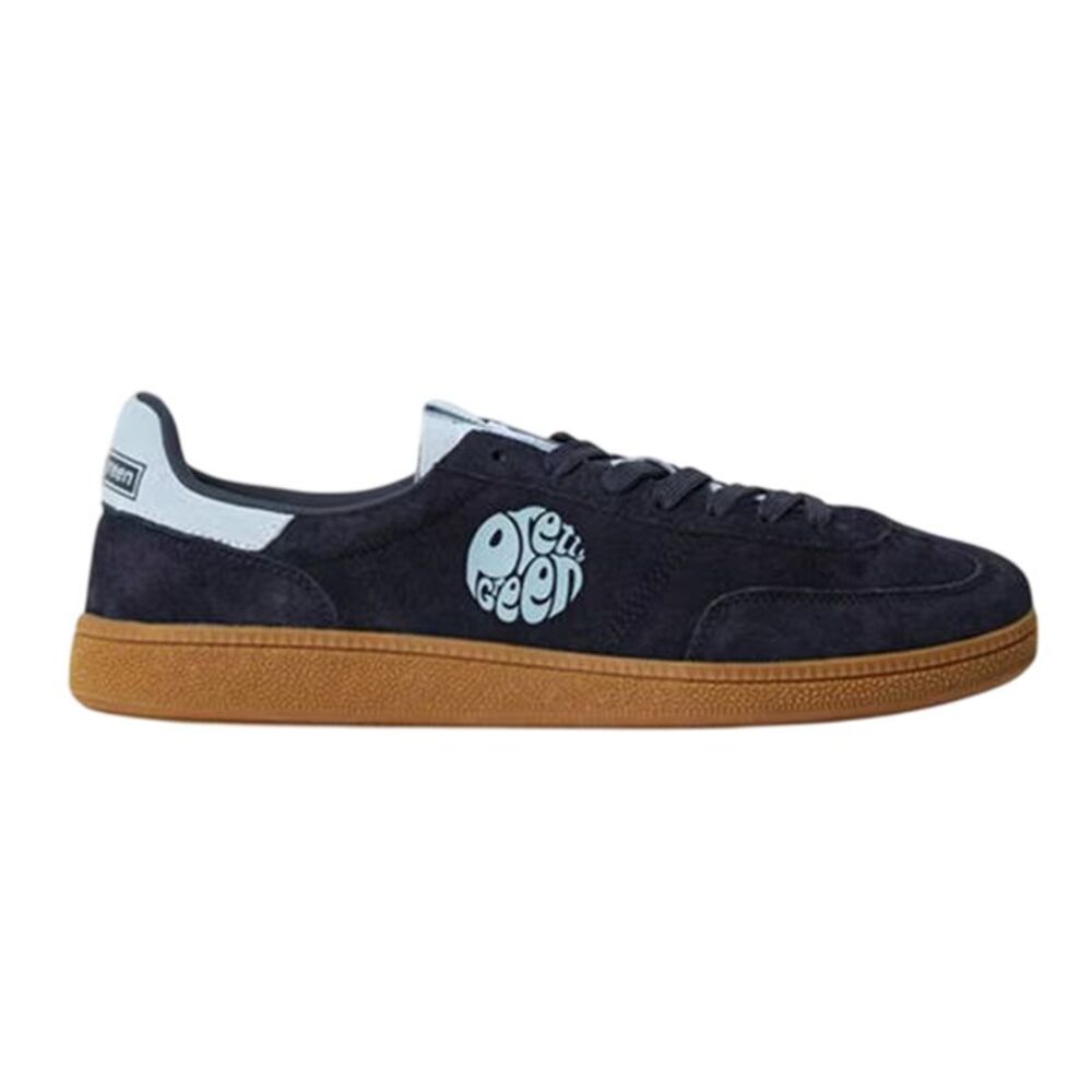 Pretty Green Mens Ramblas Suede Sneakers / Navy/Sky
